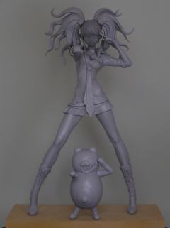 Chou Koukoukyuu no Figure 江之岛盾子 黑白熊 -资料图