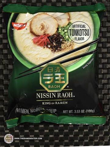 Nissin Raoh Artificial Tonkotsu Flavor Ramen Noodle Soup