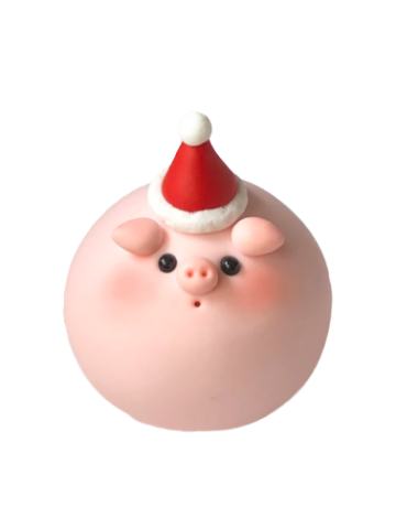 HuHu猪大眼圣诞帽款