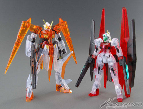 HG00 GN-007 堕天使高达 & GNR-101A GN弓兵战机 Clear Color ver.