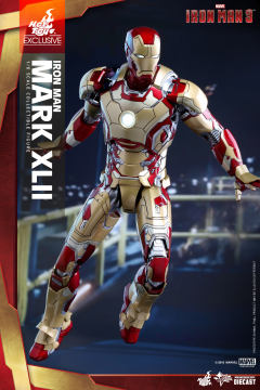 1:6比例珍藏人偶 钢铁侠Mark 42 合金版-资料图
