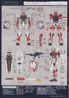RG MBF-P02 红色异端高达 电镀骨架 Ver.-资料图