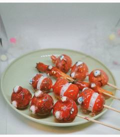 搞怪糯米夹心糖葫芦