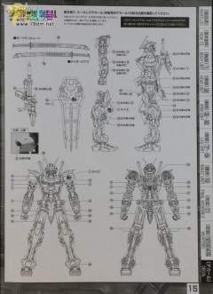 MG MBF-P02 红色异端高达 骨架电镀+透明外装甲-资料图