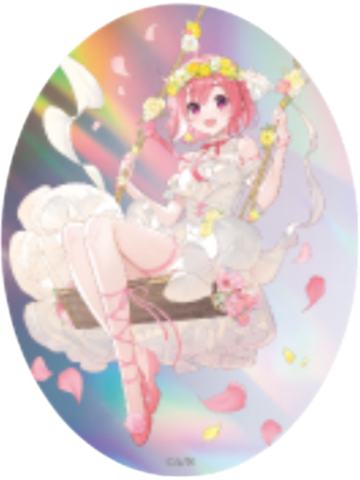 笹木咲-ART OF NIJISANJI特典闪贴纸