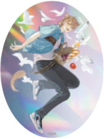 伏见学-ART OF NIJISANJI特典闪贴纸