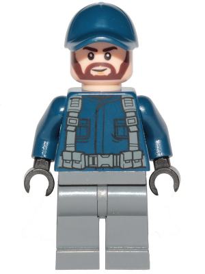 Guard, Ball Cap, Dark Brown Beard, Dark Bluish Gray Legs