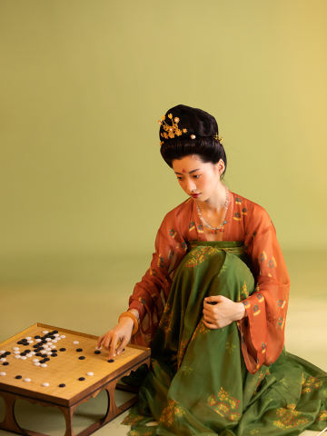 阿斯塔那弈棋仕女