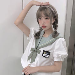 泡泡袖水手服-资料图