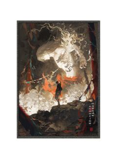 飞坤爸鲁浮雕色纸-2025灵蛇献瑞新年周边