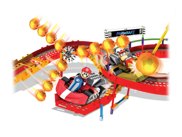 K'NEX Mario Kart Building Set 迪迪金刚 玛丽奥 Mario and Diddy Kong Fire Challenge