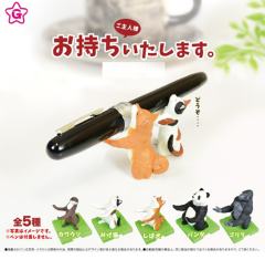 帮助主人托笔的动物们系列-资料图