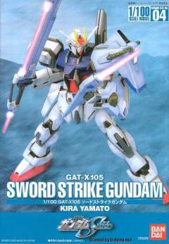 1/100 高达SEED模型系列 GAT-X105 强袭高达 GAT-X105+AQM/E-X02 剑战型强袭高达-资料图
