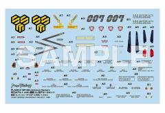Plamax (MF-69) 早乙女有人 与 VF-25F用转印贴纸套组-资料图