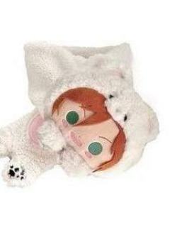 三毛缟斑-抱抱熊围巾