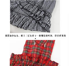 格子不规则背带-资料图