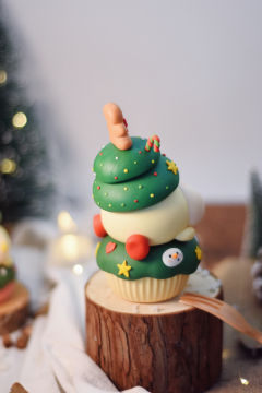 圣诞树马芬杯蛋糕-资料图