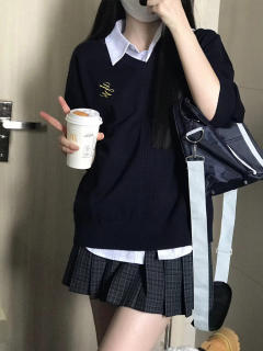 套头刺绣针织衫-资料图