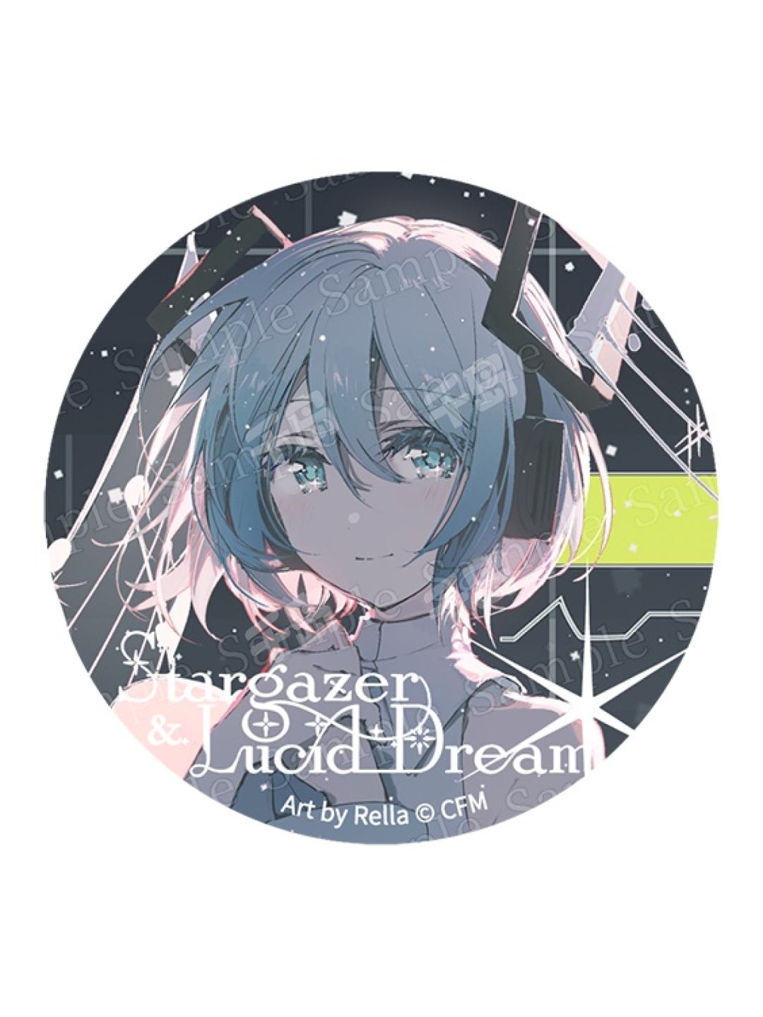 Rella 個展ホロ加工缶バッジH＜Little Missing Stars＞ アートブック「Little Missing Stars」 - Rella Artworks / 不安定+