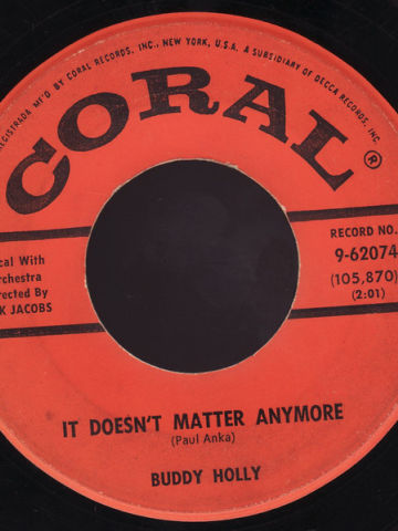 It Doesn't Matter Anymore / Raining In My Heart