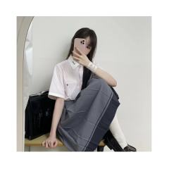 格拉德高校 短袖条纹衬衫-资料图