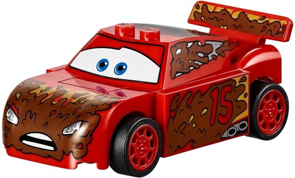 Lightning McQueen - Red, Splashed in Mud