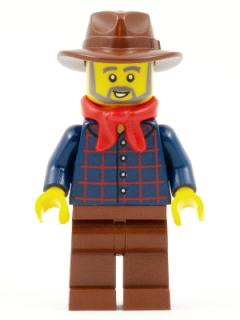 Gold Prospector, Reddish Brown Fedora