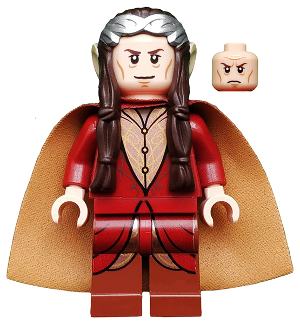Elrond, Silver Crown, Dark Red Clothing