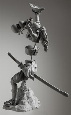 Door Painting Collection Figure 道化的巴基 武士 ver.-资料图