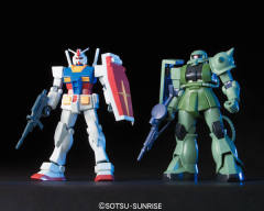 Gunpla Starter Set HGUC FF-X7 核心战机 MS-06F 扎古Ⅱ RX-78-2 元祖高达