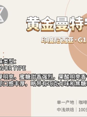 黄金曼特宁 印度尼西亚 G1