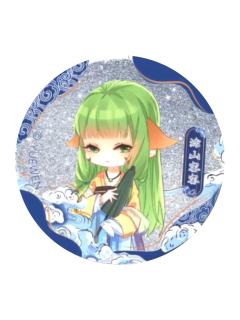 涂山容容(青花瓷)-卡宝文创徽章第一弹V10