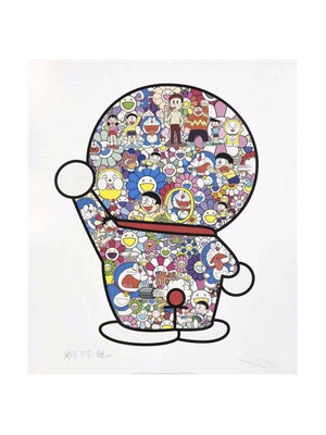 哆啦A梦×村上隆版画
