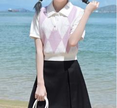 元气甜心毛衣背心-资料图