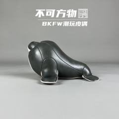 海豹招财皮质公仔-小号-资料图