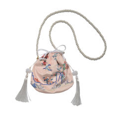 仿孔府花鸟·印花绒布包-资料图