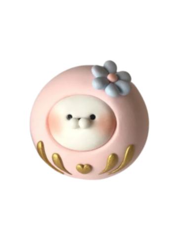 春日限定达摩花花-粉色大眼