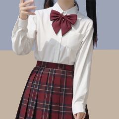 长袖丸襟基础款衬衫-资料图