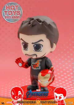 COSBABY(S)迷你珍藏人偶套装 史蒂夫 罗杰斯及托尼 斯塔克 Hot Toys限定版-资料图