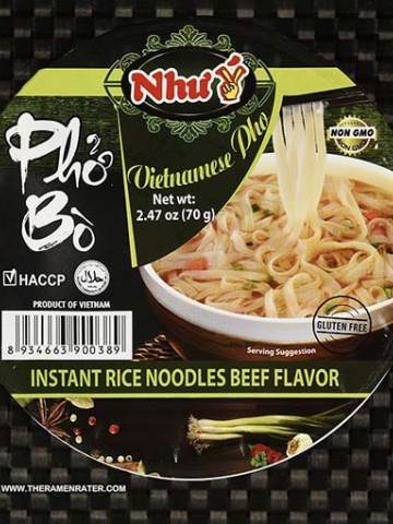 Vietnamese Pho Instant Rice Noodles Beef Flavor