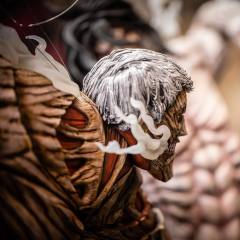 Elite Exclusive Statue 铠之巨人 三笠·阿克曼 巨人 -资料图