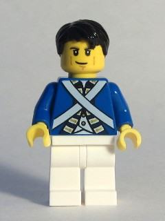 Bluecoat Soldier 6 - Cheek Lines, Black Hair