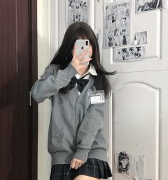纯色毛衣开衫-资料图
