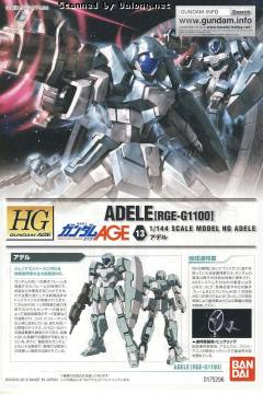 HGAGE RGE-G1100 阿黛尔-资料图