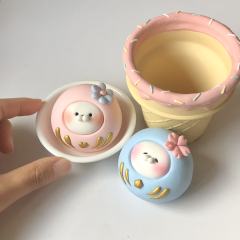 春日限定达摩花花-粉色大眼-资料图