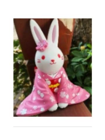 祈愿兔樱花季节句人形