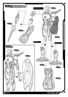 复仇者联盟1/9拼装系列 钢铁侠MK50 豪华版-资料图