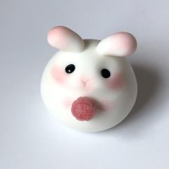 发芽兔中秋冰皮月饼-红色-资料图