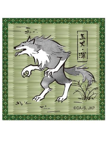 黑色玉犬（浑）-式神榻榻米风杯垫