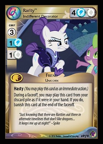 Rarity, Indifferent Decorator